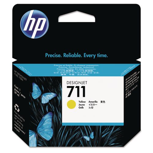 Hp 711, (cz132a) Yellow Original Ink Cartridge