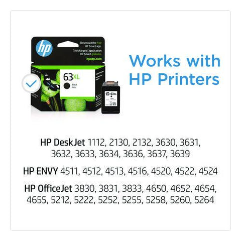 Hp 63xl, (f6u64an) High-yield Black Original Ink Cartridge