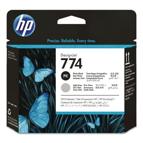 Hp 774, (p2w00a) Light Gray/photo Black Printhead