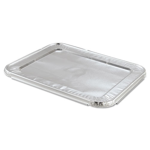 Steam Pan Foil Lids, Fits Half-size Pan, 25 Gauge, 12.81 X 10.44, 100/carton