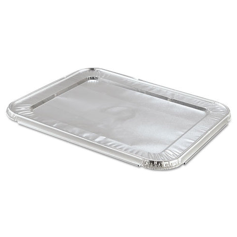 Steam Pan Foil Lids, Fits Half-size Pan, 25 Gauge, 12.81 X 10.44, 100/carton