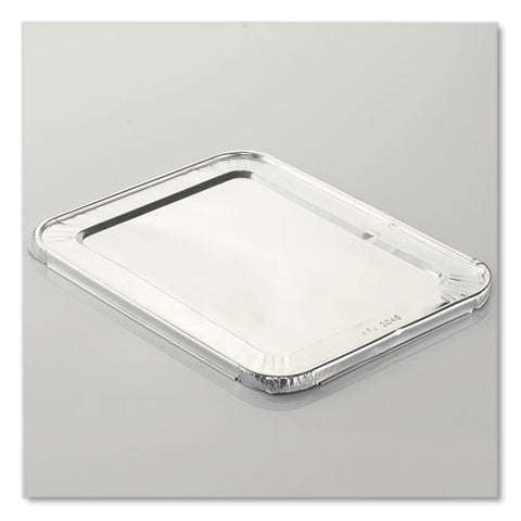 Steam Table Pan Lids, Full Curl Edge, Fits Half-size Pan, 0.62" Deep, 11.16 X 12.75, 100/carton