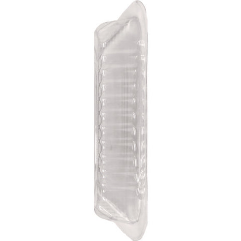 Plastic Dome Lids, Fits 1 Lb Oblong Pan, Clear, 1,000/carton