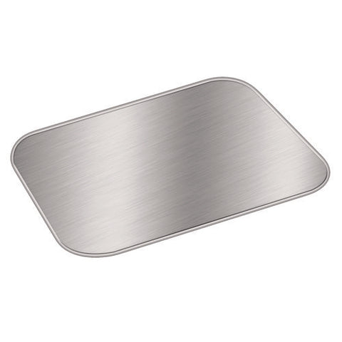 Laminated Board Lid, 5.5 X 4.5, Silver/white, Aluminum, 1,000/carton