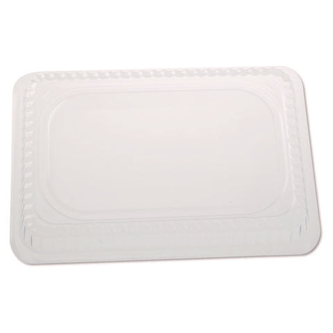 Plastic Dome Lids, Fits Oblong Pans 2061/2062, 8.25 X 5.88, Clear, 500/carton