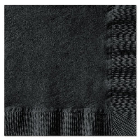 Beverage Napkins, 1-ply, 10 X 10, Black, 1000/carton