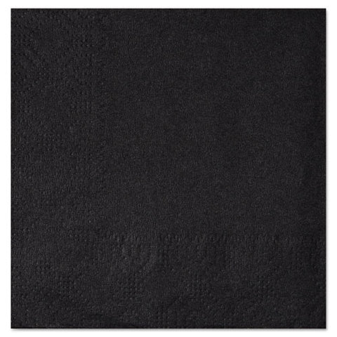 Beverage Napkins, 2-ply, 9 1/2 X 9 1/2, Black, 1000/carton