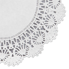 Cambridge Lace Doilies, Round, 8", White, 1,000/carton