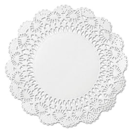 Cambridge Lace Doilies, Round, 10", White, 1,000/carton