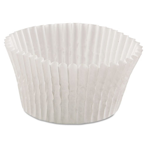 Fluted Bake Cups, 4.5" Diameter X 1.25" H, White, Paper, 500/pack, 20 Packs/carton