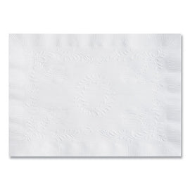 Placemats, Anniversary Embossed Surface, Straight Edges, 14" X 10", White, 1,000/carton