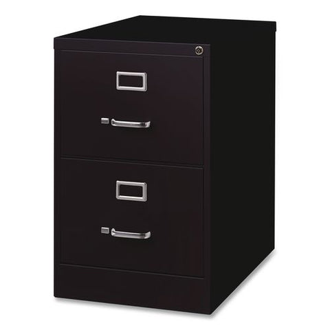 Commercial Vertical Legal File Cabinet, 2 Legal Size File Drawers, 18 X 26.5 X 28.37, Black