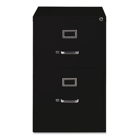 Commercial Vertical Legal File Cabinet, 2 Legal Size File Drawers, 18 X 26.5 X 28.37, Black