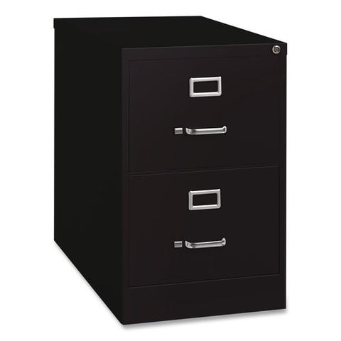 Commercial Vertical Legal File Cabinet, 2 Legal Size File Drawers, 18 X 26.5 X 28.37, Black