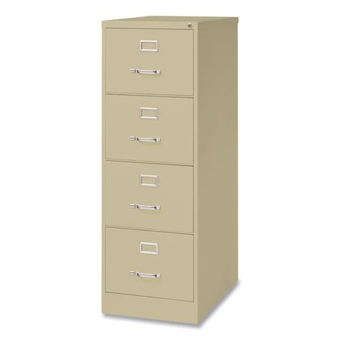 Commercial Vertical Legal File Cabinet, 4 Legal Size File Drawers, 18 X 26.5 X 52, Putty
