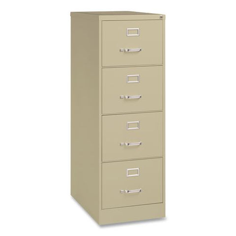 Commercial Vertical Legal File Cabinet, 4 Legal Size File Drawers, 18 X 26.5 X 52, Putty