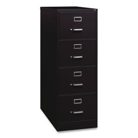 Commercial Vertical Legal File Cabinet, 4 Legal Size File Drawers, 18 X 26.5 X 52, Black