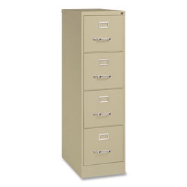 Commercial Vertical Letter File Cabinet, 4 Letter-size File Drawers, 15 X 25 X 52, Putty