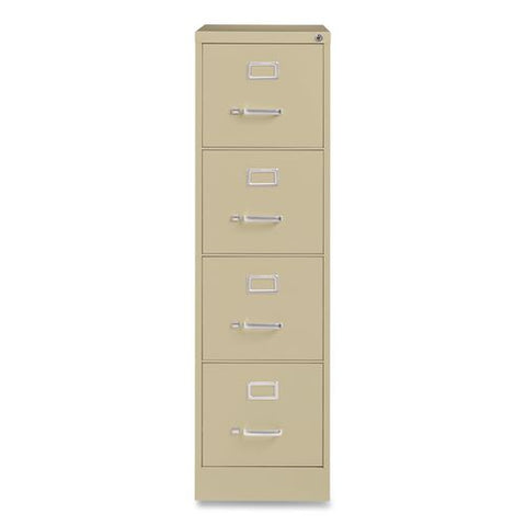 Commercial Vertical Letter File Cabinet, 4 Letter-size File Drawers, 15 X 25 X 52, Putty