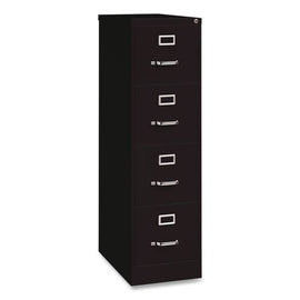 Commercial Vertical Letter File Cabinet, 4 Letter-size File Drawers, 15 X 25 X 52, Black