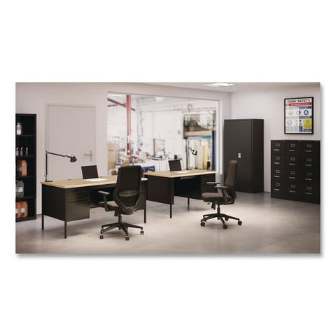 Commercial Vertical Letter File Cabinet, 4 Letter-size File Drawers, 15 X 25 X 52, Black