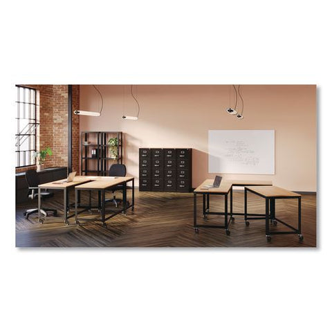 Commercial Vertical Letter File Cabinet, 4 Letter-size File Drawers, 15 X 25 X 52, Black