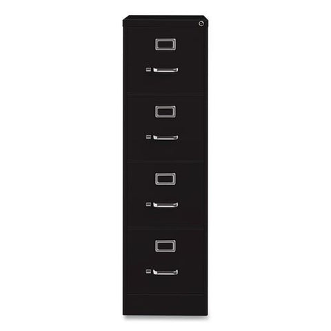 Commercial Vertical Letter File Cabinet, 4 Letter-size File Drawers, 15 X 22 X 52, Black