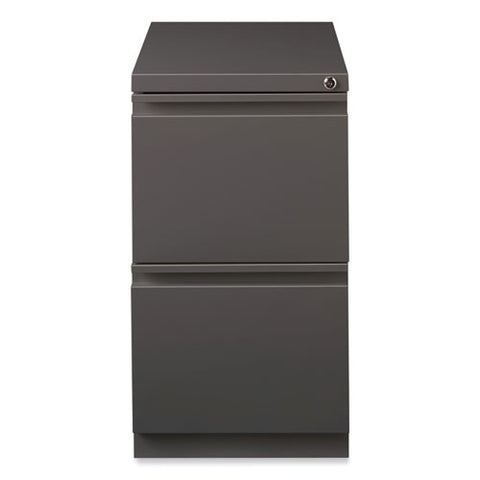 Full-width Pull 20 Deep Mobile Pedestal File, 2-drawer: File/file, Letter, Medium Tone, 15 X 19.88 X 27.75