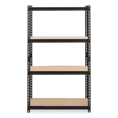 Iron Horse 2300 Rivet Shelving, Four-shelf, 36w X 18d X 60h, Black