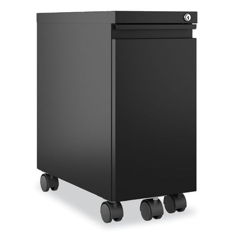 Zip Mobile Pedestal File, 1-drawer: File, Legal/letter, Black, 10 X 19.88 X 21.75