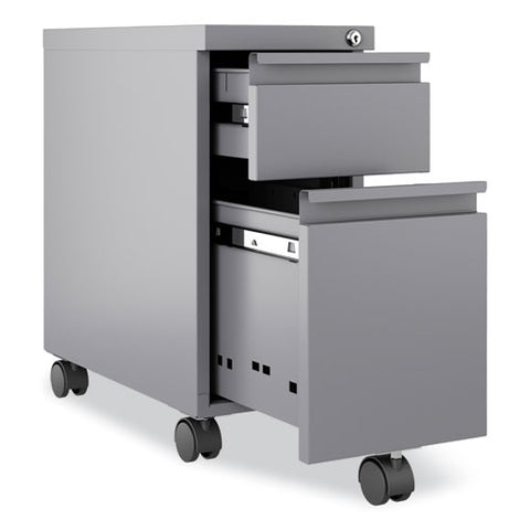 Zip Mobile Pedestal File, 2-drawer, Box/file, Legal/letter, Arctic Silver, 10 X 19.88 X 21.75