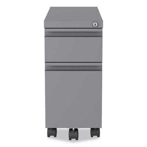 Zip Mobile Pedestal File, 2-drawer, Box/file, Legal/letter, Arctic Silver, 10 X 19.88 X 21.75