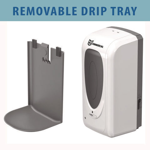 Sanitizer Dispenser, 4.6 X 4.5 X 17, Silver