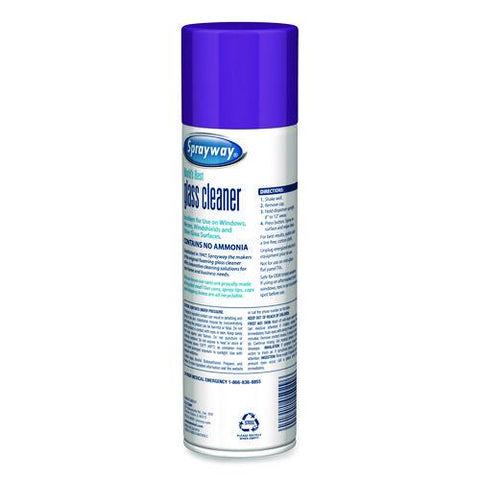 Glass Cleaner, 19 Oz Aerosol Spray, 6/carton