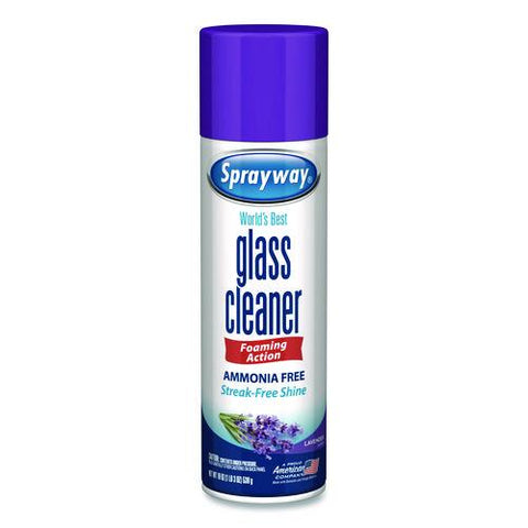 Glass Cleaner, 19 Oz Aerosol Spray, 6/carton