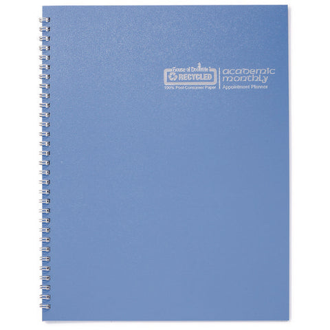 Recycled Academic Year Illustrated Monthly Planner, 10 X 7, Light Blue Cover, 12-month (july To June): 2024 To 2025