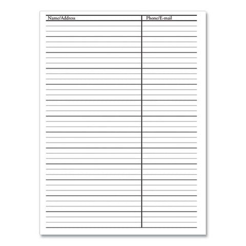 Recycled Weekly Appointment Book Ruled Without Appointment Times, 8.75 X 6.88, Black Cover, 12-month (jan To Dec): 2025