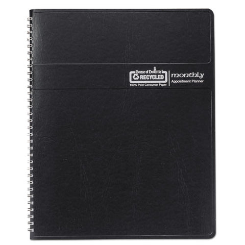 14-month Recycled Ruled Monthly Planner, 8.75 X 6.78, Black Cover, 14-month: Dec 2024 To Jan 2026