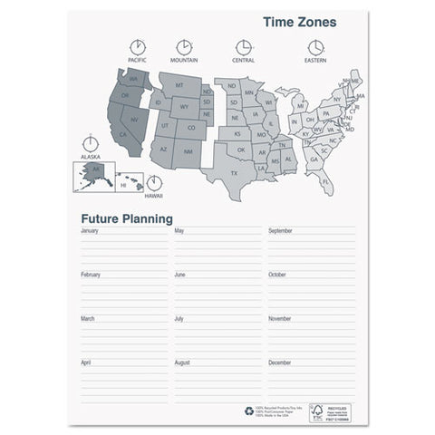 Academic Year 14-month Recycled Ruled Monthly Planner, 11 X 8.5, Black Cover, 14-month (july To Aug): 2024 To 2025