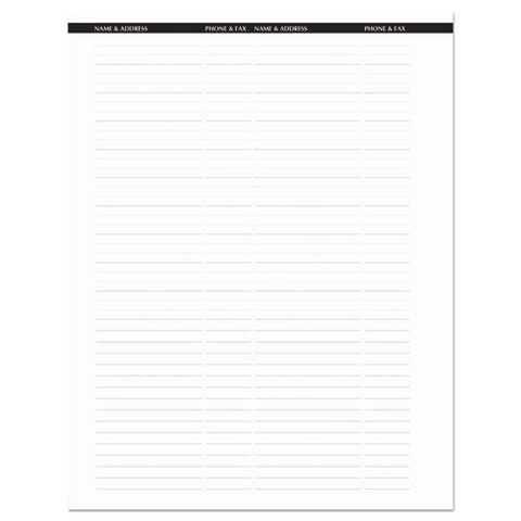 Recycled Professional Weekly Planner, 15-minute Appts, 11 X 8.5, Black Wirebound Soft Cover, 12-month (jan To Dec): 2025