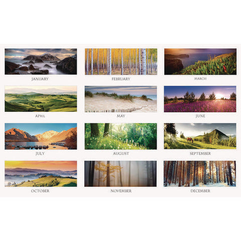 Earthscapes Recycled Monthly Wall Calendar, Color Landscape Photography, 12 X 16.5, White Sheets, 12-month (jan-dec): 2025