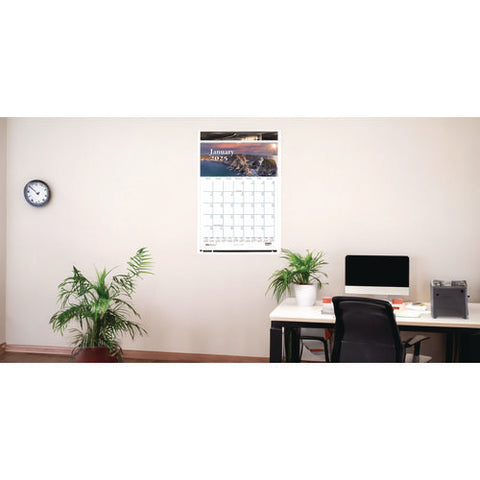 Earthscapes Recycled Monthly Wall Calendar, Scenic Beauty Photography, 12 X 16.5, White Sheets, 12-month (jan-dec): 2025