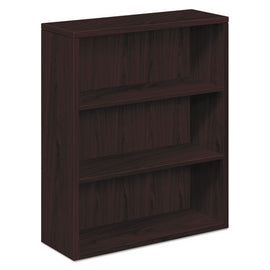 10500 Series Laminate Bookcase, Three-shelf, 36w X 13.13d X 43.38h, Mahogany