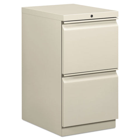 Brigade Mobile Pedestal, Left Or Right, 2 Letter-size File Drawers, Light Gray, 15" X 19.88" X 28"