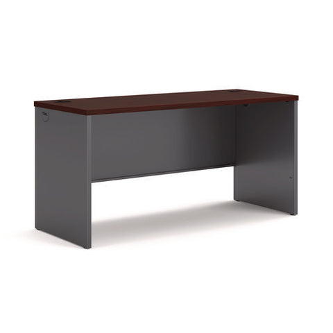 38000 Series Desk Shell, 60w X 24d X 29.5h, Mahogany/charcoal