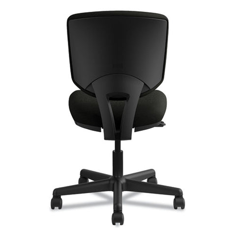 Volt Series Leather Task Chair, Supports Up To 250 Lb, 18" To 22.25" Seat Height, Black