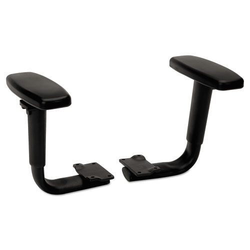 Optional Height-adjustable T-arms For Volt Series Chairs For Hon Volt Series Task Chairs, Black, 2/set