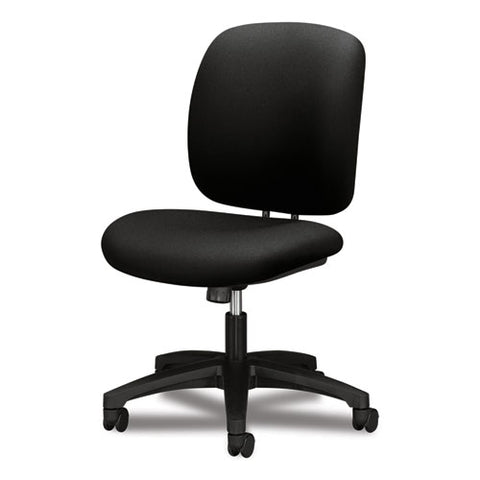 Comfortask Center-tilt Task Chair, Supports Up To 300 Lb, 17" To 22" Seat Height, Black Seat/back, Black Base