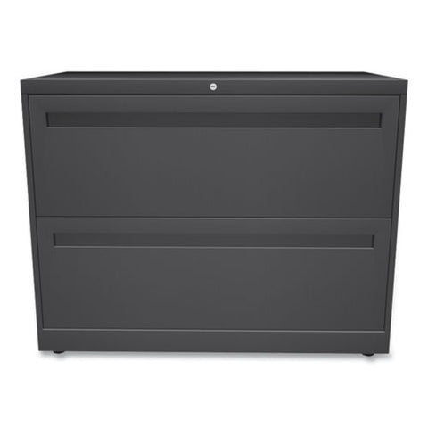 Brigade 700 Series Lateral File, 2 Legal/letter-size File Drawers, Charcoal, 36" X 18" X 28"