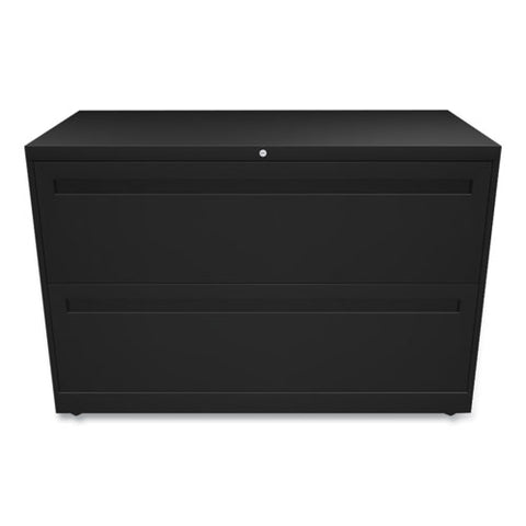 Brigade 700 Series Lateral File, 2 Legal/letter-size File Drawers, Black, 42" X 18" X 28"